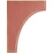 Ekena Millwork 1 3/4"W x 6"D x 8"H Clarksville Wood Vintage Decor Bracket, Salvage Red BKTWD02X06X08CVRD - alternate 3
